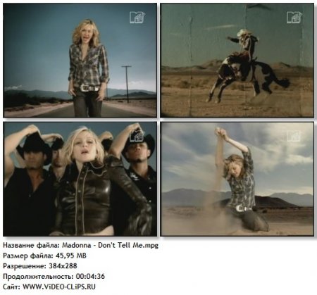 Madonna - Don't Tell Me