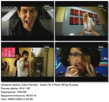 Cobra Starship - Snakes On A Plane (Bring It)