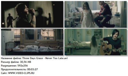 Three Days Grace - Never Too Late