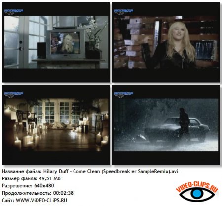 Hilary Duff - Come Clean (Speedbreaker SampleRemix)