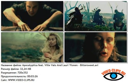 Apocalyptica feat. Ville Valo and Lauri Ylonen - Bittersweet