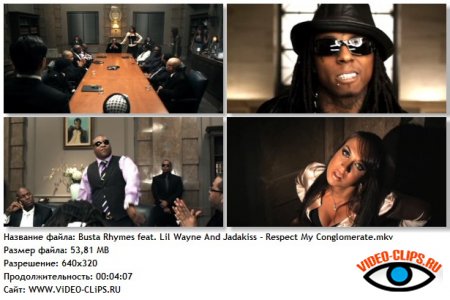 Busta Rhymes feat. Lil Wayne & Jadakiss - Respect My Conglomerate