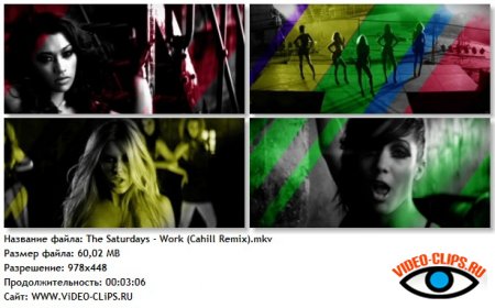 The Saturdays - Work (Cahill Remix)