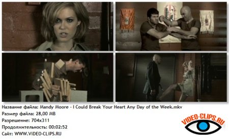 Mandy Moore - I Could Break Your Heart Any Day Of The Week